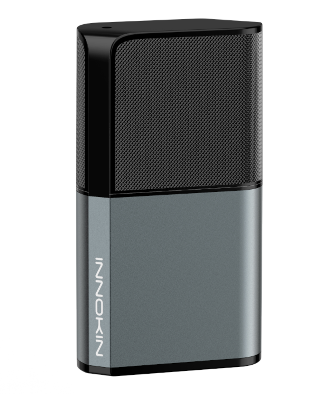The Innokin Klypse Zip Kit is a sleek, rectangular vape device by Innokin with a matte metallic finish on the lower half and a textured, black upper half. Ideal for MTL vaping, it features rounded edges and the Innokin logo vertically printed in white on the lower left side. Powered by a 650mAh battery.
