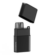 A black **Innokin Klypse Zip Kit** with its cap removed and positioned above the device. The sleek, matte body features the **Innokin** logo on the side. Designed for MTL vaping, it includes a 650mAh battery. The removable cap has a textured surface for better grip.