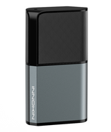 The Innokin Klypse Zip Kit is a sleek, rectangular vape device by Innokin with a matte metallic finish on the lower half and a textured, black upper half. Ideal for MTL vaping, it features rounded edges and the Innokin logo vertically printed in white on the lower left side. Powered by a 650mAh battery.