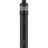 A sleek, black Vaporesso GTX Go 80 Kit stands upright. This vaping device features a cylindrical shape with a transparent top section and a power button on its front. The brand name, "Vaporesso," is printed vertically near the bottom, showcasing its advanced leak-resistant technology.